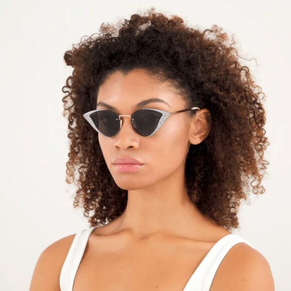 GUCCI SUNGLASSES GG0898S HOLLYWOOD FOREVER CRYSTAL CAT EYE ACETATE $1,200 - Picture 3 of 14